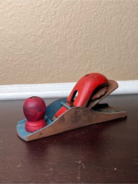 Vintage No 110 Woodworking Plane, Rustic Carpenter Tool, Industrial Folk Art